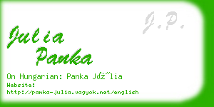 julia panka business card